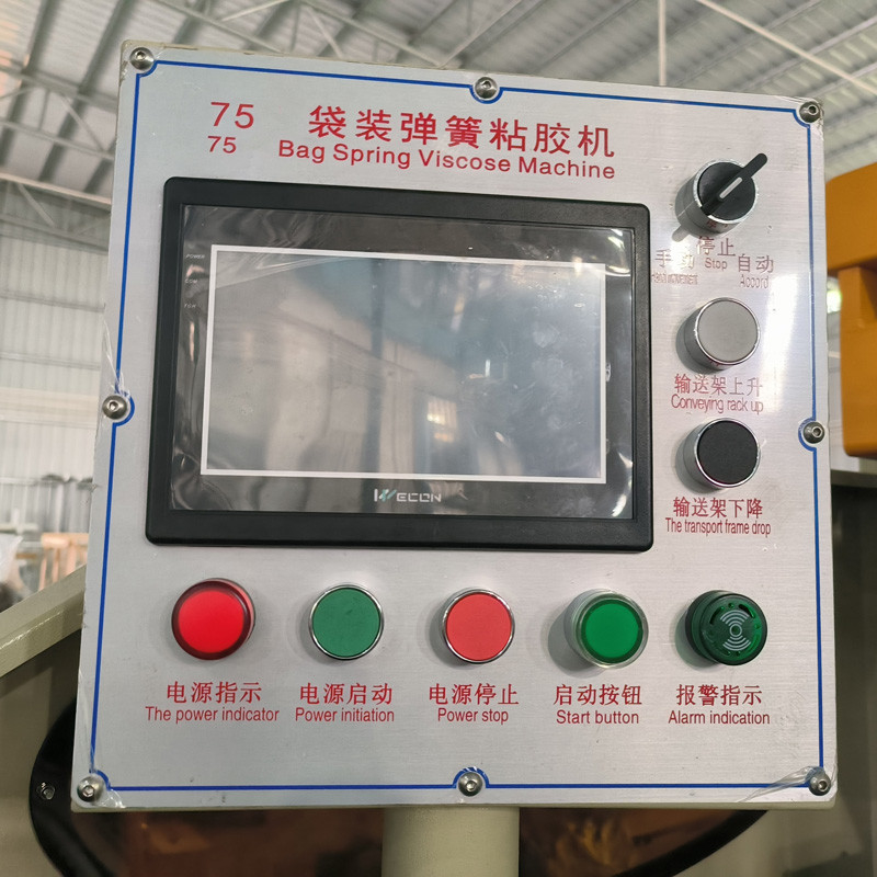 Mola do bolso do controle eletrônico que cola o tipo manual plataforma de montagem da máquina