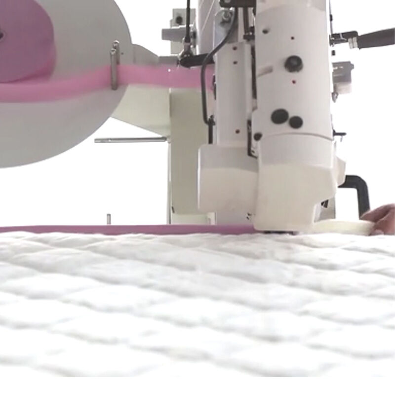 Capacidade 15nitsh máquina de fita de bordar de colchão operação flexível